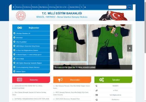 BİNGÖL / MERKEZ - Borsa İstanbul Sarayiçi İlkokulu