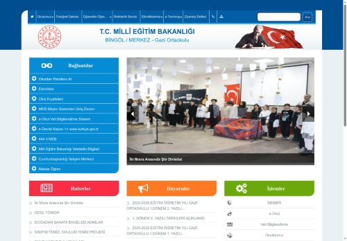 BİNGÖL / MERKEZ - Gazi Ortaokulu