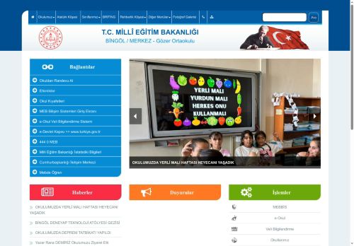 BİNGÖL / MERKEZ - Gözer Ortaokulu