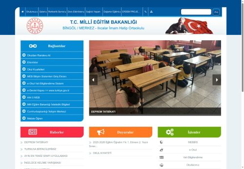 BİNGÖL / MERKEZ - Ilıcalar İmam Hatip Ortaokulu