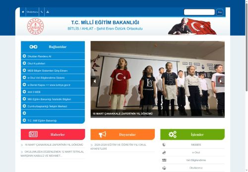 BİTLİS / AHLAT - Şehit Eren Öztürk Ortaokulu