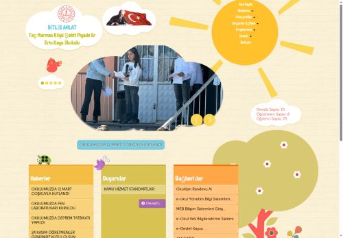 BİTLİS / AHLAT - Taş Harman Köyü Şehit Piyade Er Erin Kaya İlkokulu