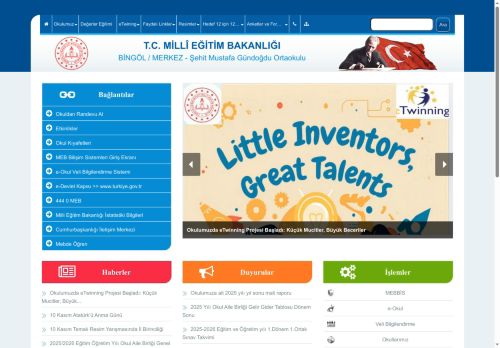 BİNGÖL / MERKEZ - Şehit Mustafa Gündoğdu Ortaokulu