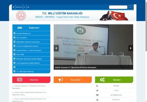 BİNGÖL / MERKEZ - Turgut Özal İmam Hatip Ortaokulu