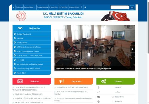 BİNGÖL / MERKEZ - Yamaç Ortaokulu