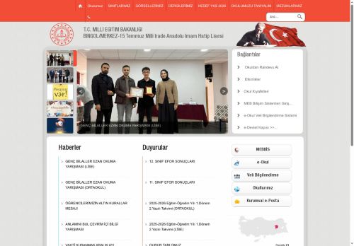 BİNGÖL / MERKEZ - 15 Temmuz Milli İrade Anadolu İmam Hatip Lisesi