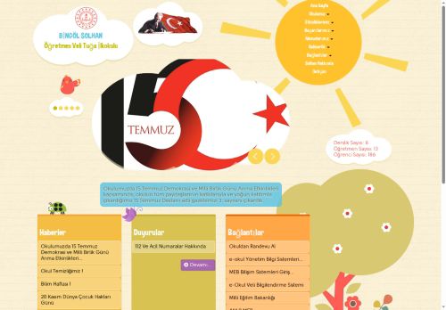 BİNGÖL / SOLHAN - Öğretmen Veli Tuğa İlkokulu