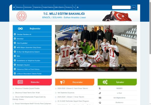 BİNGÖL / SOLHAN - Solhan Anadolu Lisesi