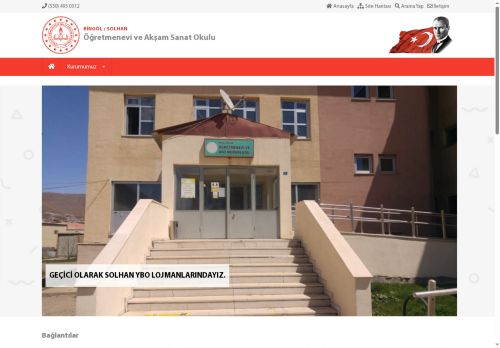 BİNGÖL / SOLHAN - Öğretmenevi ve Akşam Sanat Okulu