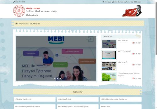 BİNGÖL / SOLHAN - Solhan Merkez İmam Hatip Ortaokulu