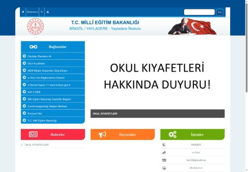 BİNGÖL / YAYLADERE - Yayladere İlkokulu