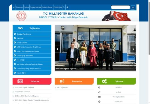 BİNGÖL / YEDİSU - Yedisu Yatılı Bölge Ortaokulu