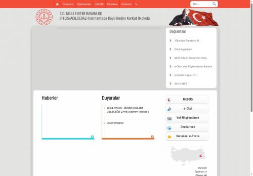 BİTLİS / ADİLCEVAZ - Harmantepe Köyü Nedim Korkut İlkokulu