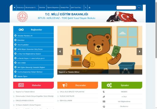 BİTLİS / ADİLCEVAZ - TOKİ Şehit Yusuf Sayan İlkokulu