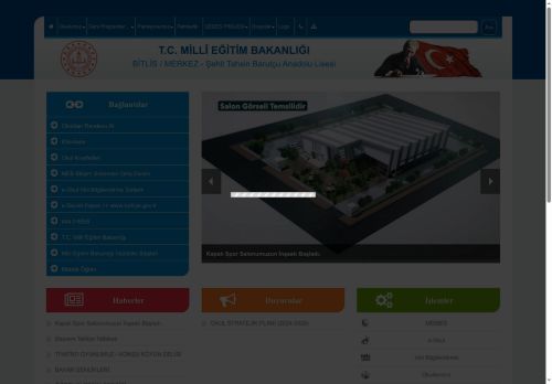 BİTLİS / MERKEZ - Şehit Tahsin Barutçu Anadolu Lisesi