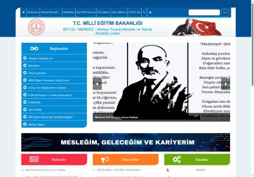 BİTLİS / MERKEZ - Merkez Ticaret Mesleki ve Teknik Anadolu Lisesi