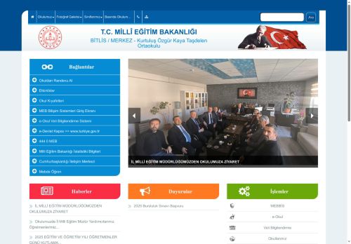 BİTLİS / MERKEZ - Kurtuluş Özgür Kaya Taşdelen Ortaokulu