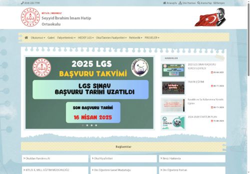 BİTLİS / MERKEZ - Seyyid İbrahim İmam Hatip Ortaokulu