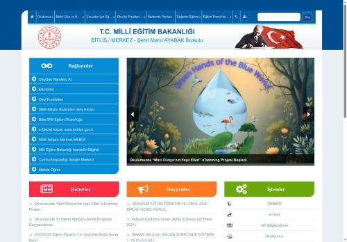 BİTLİS / MERKEZ - Şehit Mahir AYABAK İlkokulu