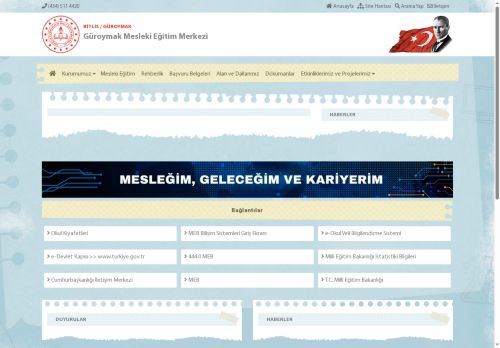 BİTLİS / GÜROYMAK - Güroymak Mesleki Eğitim Merkezi