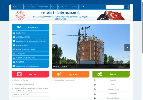 BİTLİS / GÜROYMAK - Güroymak Öğretmenevi ve Akşam Sanat Okulu