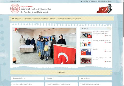 BİTLİS / GÜROYMAK - Güroymak Selahattin Rahime Dur Kiz Anadolu İmam Hatip Lisesi