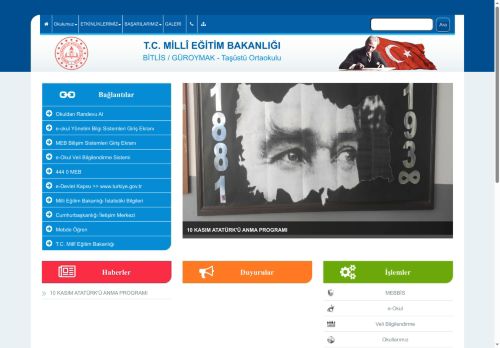 BİTLİS / GÜROYMAK - Taşüstü Ortaokulu