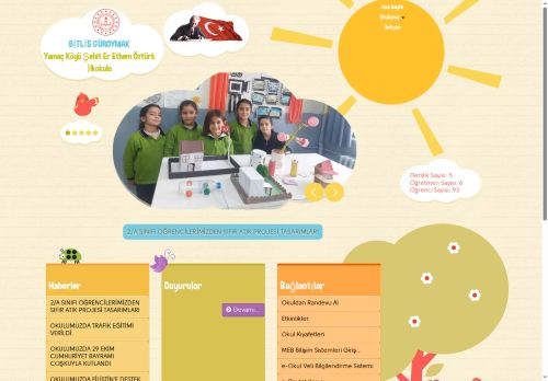 BİTLİS / GÜROYMAK - Yamaç Köyü Şehit Er Ethem Öztürk İlkokulu