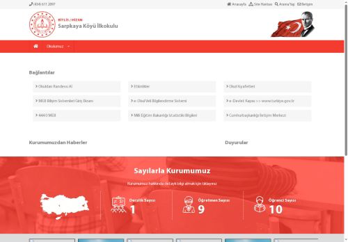 BİTLİS / HİZAN - Sarpkaya Köyü İlkokulu