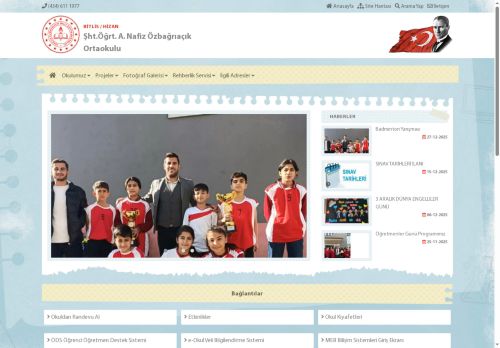 BİTLİS / HİZAN - Şht.Öğrt. A. Nafiz Özbağrıaçık Ortaokulu