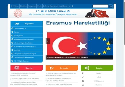 BİTLİS / MERKEZ - Ahmet Eren Özel Eğitim Meslek Okulu