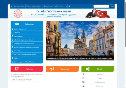 BİTLİS / MERKEZ - Ahmet Eren Özel Eğitim Uygulama Okulu III. Kademe