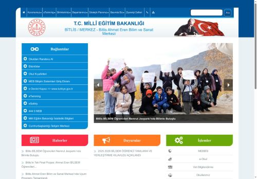 BİTLİS / MERKEZ - Bitlis Ahmet Eren Bilim ve Sanat Merkezi