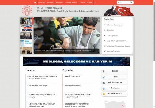 BİTLİS / MERKEZ - Bitlis Cemil Özgür Mesleki ve Teknik Anadolu Lisesi