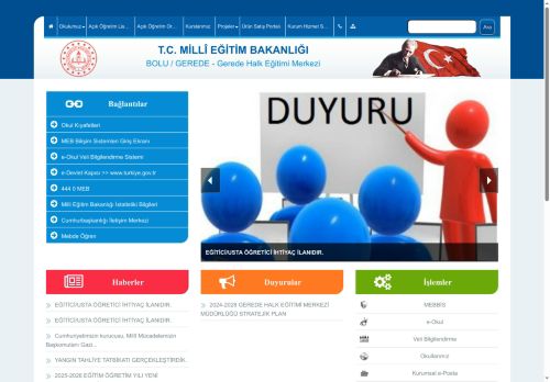 BOLU / GEREDE - Gerede Halk Eğitimi Merkezi