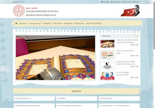 BOLU / GEREDE - Gerede Habibullah Üstün Kız Anadolu İmam Hatip Lisesi