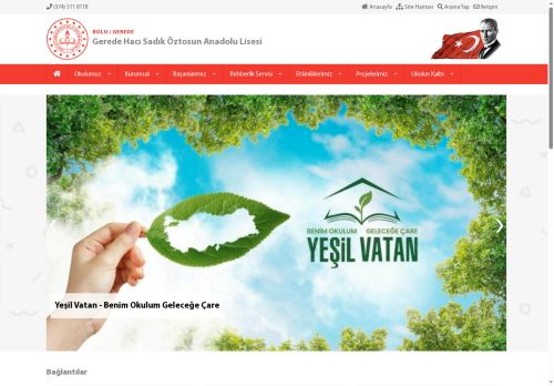 BOLU / GEREDE - Gerede Hacı Sadık Öztosun Anadolu Lisesi