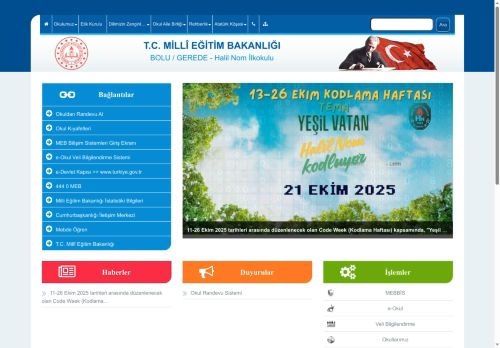 BOLU / GEREDE - Halil Nom İlkokulu