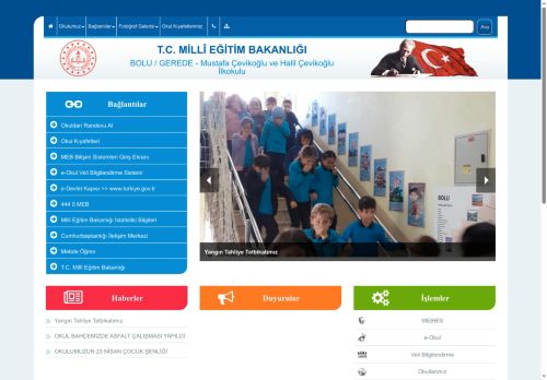 BOLU / GEREDE - Mustafa Çevikoğlu ve Halil Çevikoğlu İlkokulu