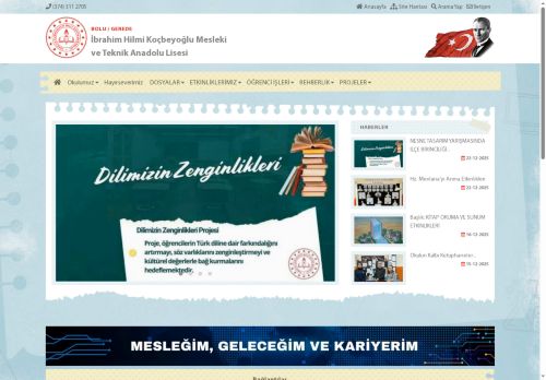 BOLU / GEREDE - İbrahim Hilmi Koçbeyoğlu Mesleki ve Teknik Anadolu Lisesi