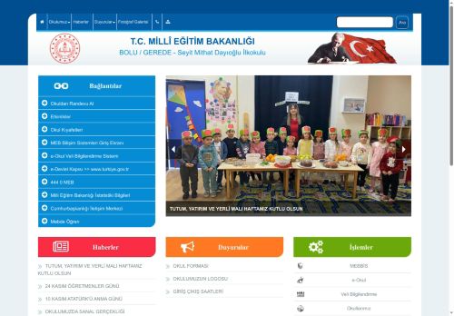 BOLU / GEREDE - Seyit Mithat Dayıoğlu İlkokulu