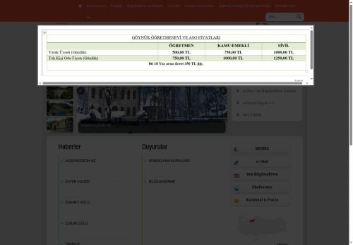 BOLU / GÖYNÜK - Göynük Öğretmenevi ve Akşam Sanat Okulu