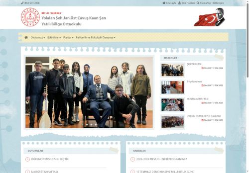 BİTLİS / MERKEZ - Yolalan Şeh.Jan.Üst Çavuş Kaan Şen Yatılı Bölge Ortaokulu