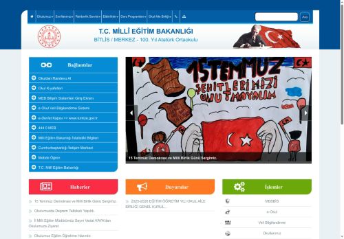 BİTLİS / MERKEZ - 100. Yıl Atatürk Ortaokulu