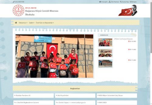 BİTLİS / MUTKİ - Bağarası Köyü Cevizli Mezrası İlkokulu