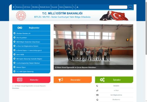 BİTLİS / MUTKİ - İkizler Cumhuriyet Yatılı Bölge Ortaokulu