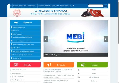 BİTLİS / MUTKİ - Kavakbaşı Yatılı Bölge Ortaokulu