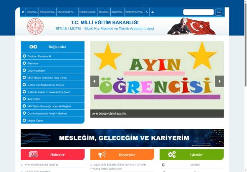 BİTLİS / MUTKİ - Mutki Kız Mesleki ve Teknik Anadolu Lisesi