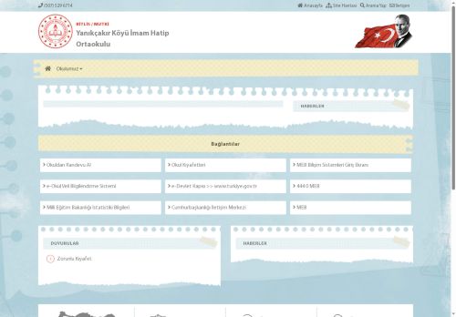 BİTLİS / MUTKİ - Yanıkçakır Köyü İmam Hatip Ortaokulu