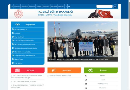 BİTLİS / MUTKİ - Yatılı Bölge Ortaokulu